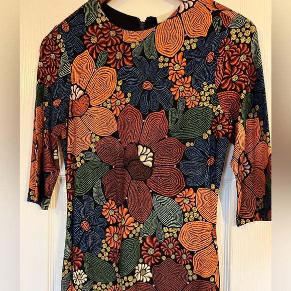 NEW Farm Rio Stitched Flowers Midi Dress size Small - Picture 6 of 12